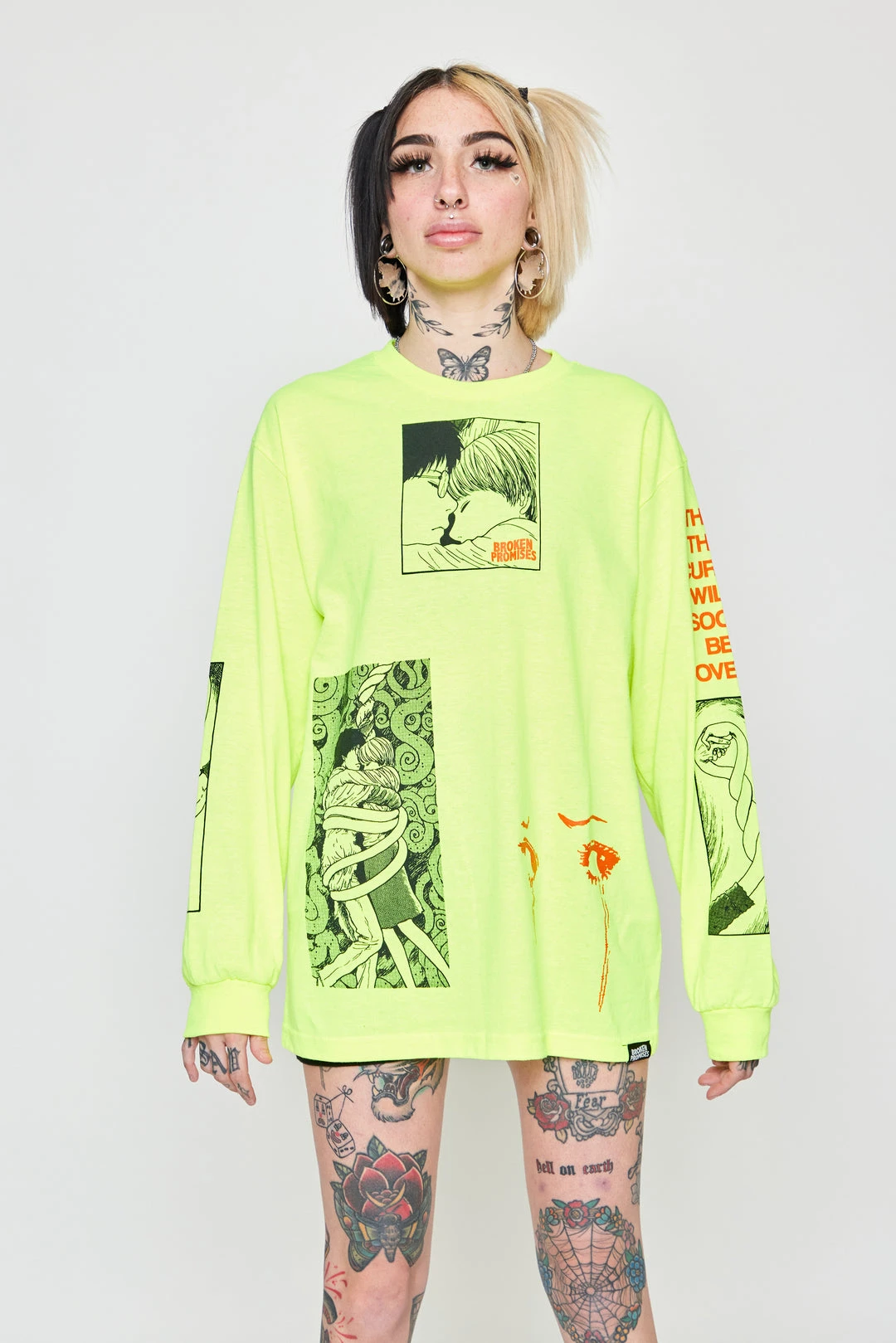 CASH Junji Ito The Curse L/S Neon
