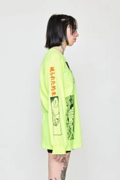 CASH Junji Ito The Curse L/S Neon
