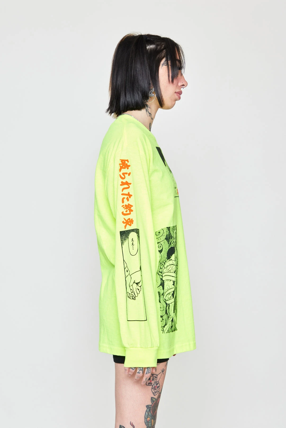 CASH Junji Ito The Curse L/S Neon