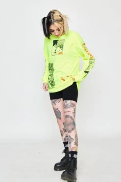 CASH Junji Ito The Curse L/S Neon