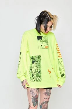 CASH Junji Ito The Curse L/S Neon