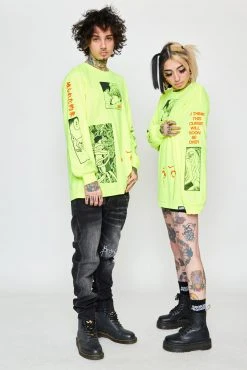 CASH Junji Ito The Curse L/S Neon