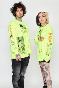 CASH Junji Ito The Curse L/S Neon