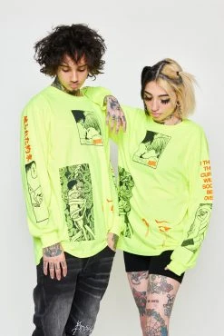 CASH Junji Ito The Curse L/S Neon