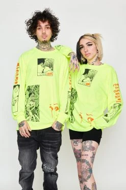 CASH Junji Ito The Curse L/S Neon