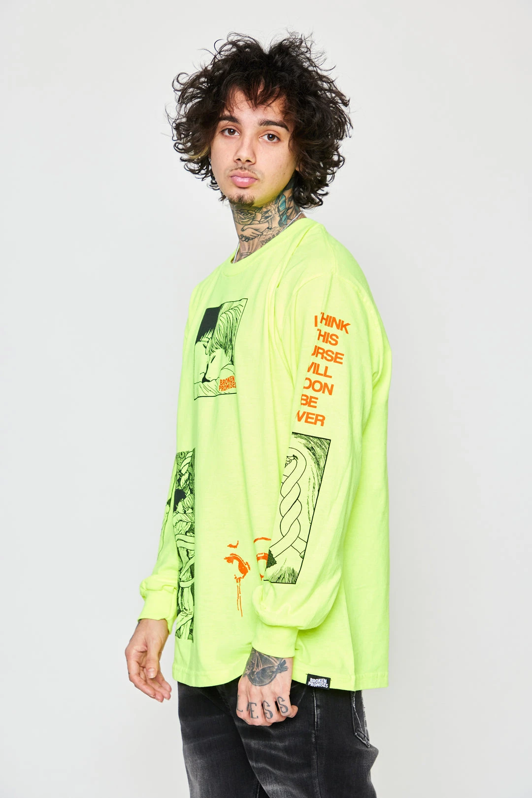 CASH Junji Ito The Curse L/S Neon