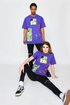 BROKEN PROMISES Junji Ito The Curse Tee Purple Shirts