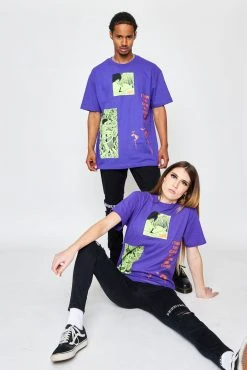 BROKEN PROMISES Junji Ito The Curse Tee Purple Shirts