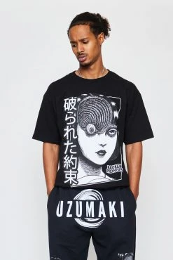 CASH Junji Ito Uzumaki Tee Black