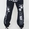 BROKEN PROMISES Bottoms Junji Ito I Don't Care Sweatpants Black