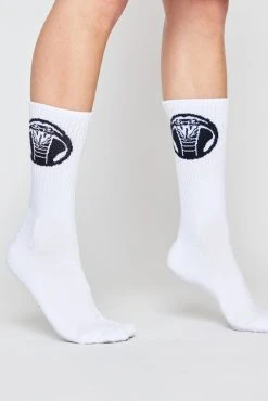 BROKEN PROMISES Bite Logo Sock - White