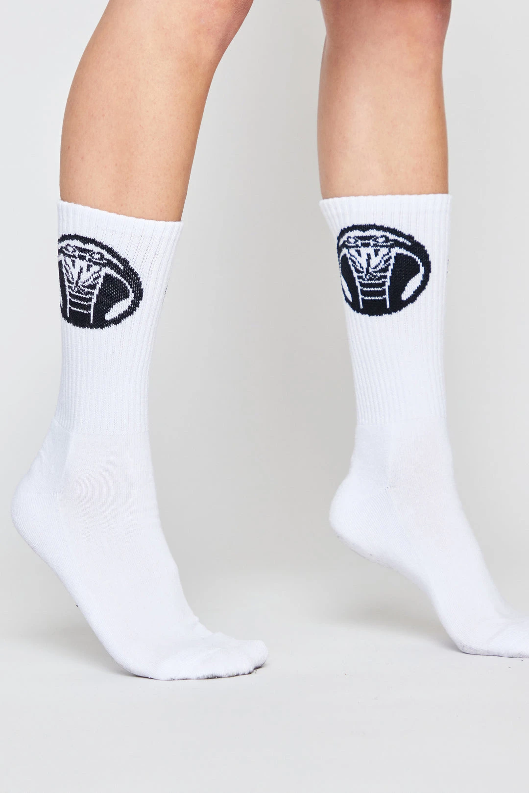 BROKEN PROMISES Bite Logo Sock - White