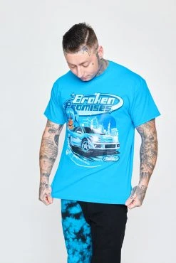 BROKEN PROMISES Too Fast Emptiness S/S Blue