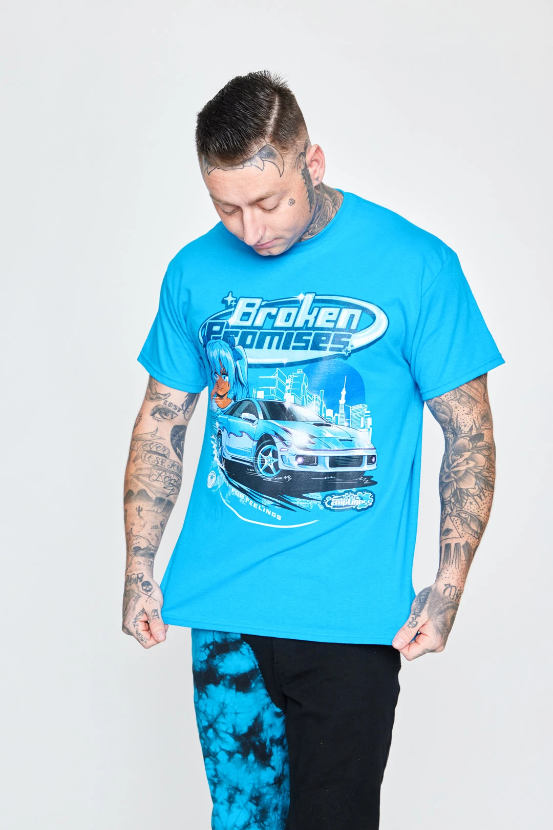 BROKEN PROMISES Too Fast Emptiness S/S Blue