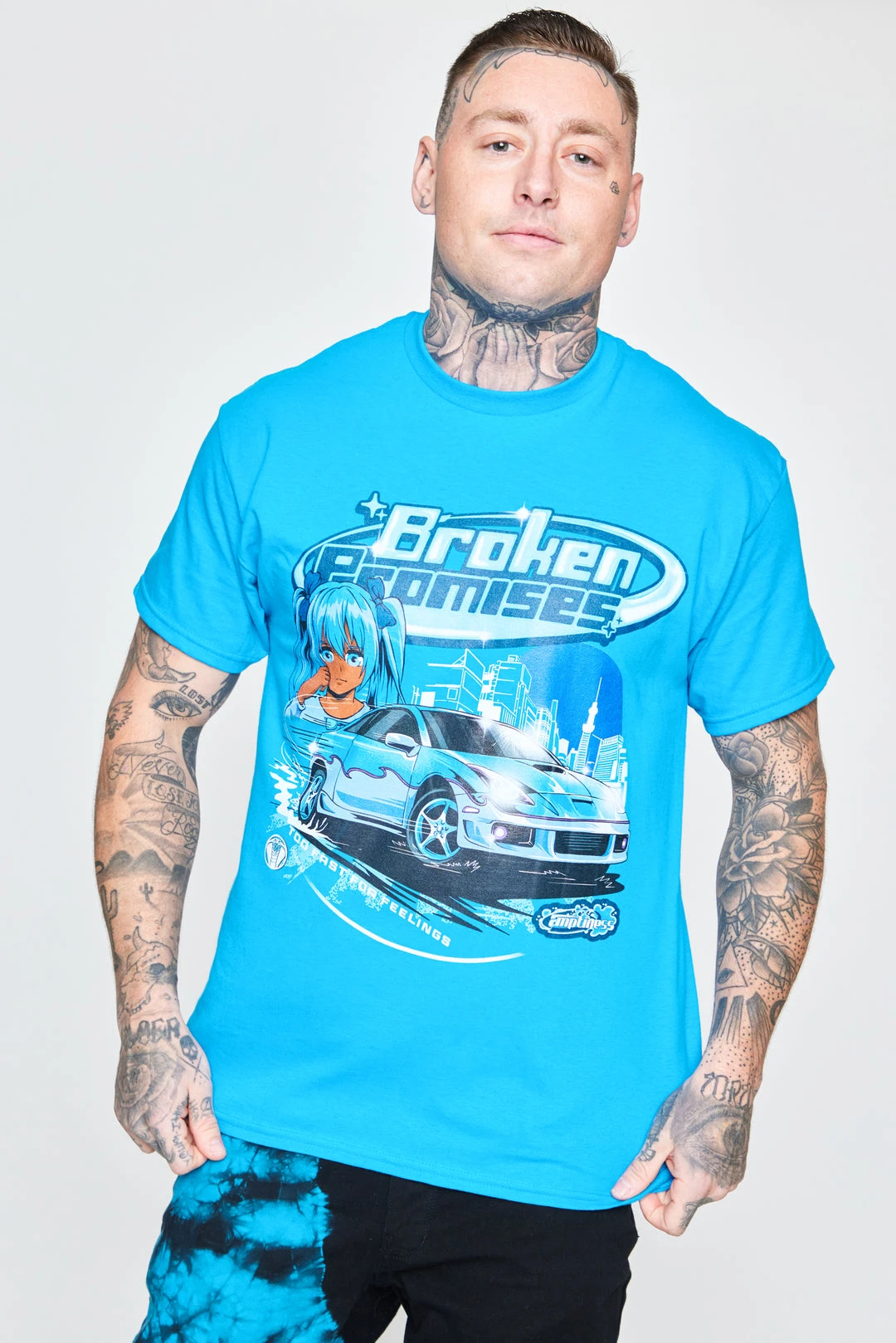 BROKEN PROMISES Too Fast Emptiness S/S Blue