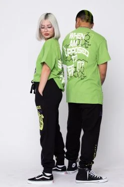 BROKEN PROMISES Shirts Feel It Tee Green