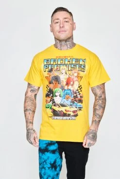 BROKEN PROMISES Shirts Street Racers S/S Gold