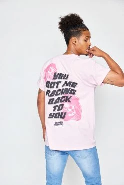 BROKEN PROMISES Shirts Racing Back To You S/S Pink