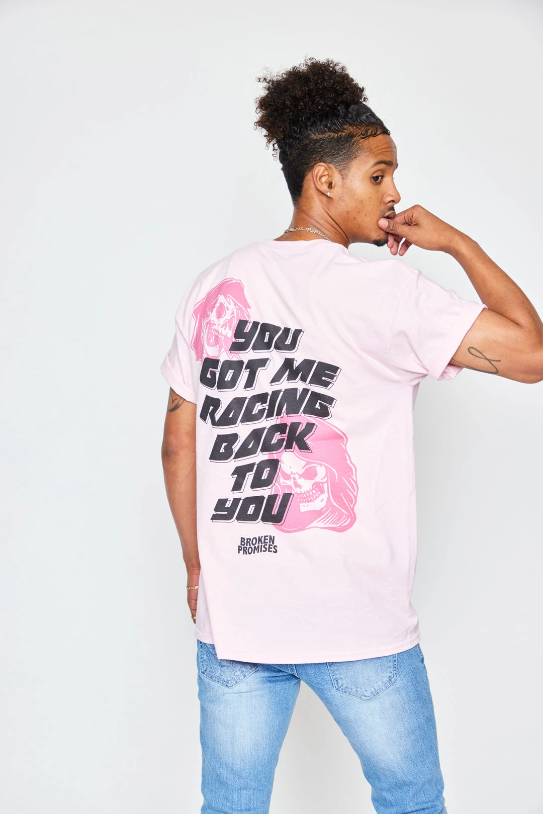 BROKEN PROMISES Shirts Racing Back To You S/S Pink