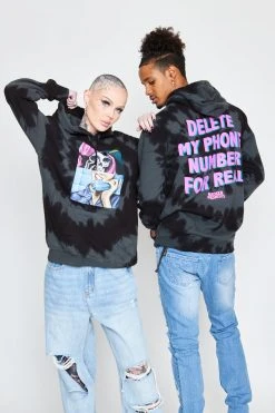 CASH Hoodies Delete My Number Spiral Dye Hoodie