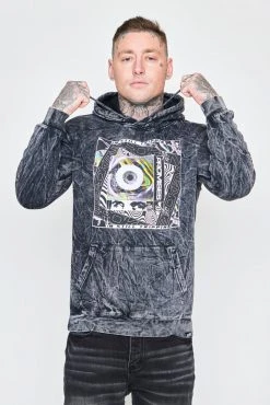 CASH Paranoia Acid Washed Hoodie Hoodies