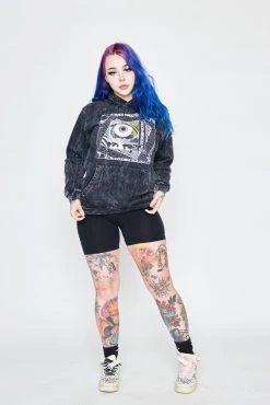 CASH Paranoia Acid Washed Hoodie Hoodies