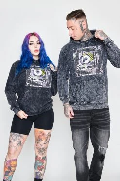 CASH Paranoia Acid Washed Hoodie Hoodies