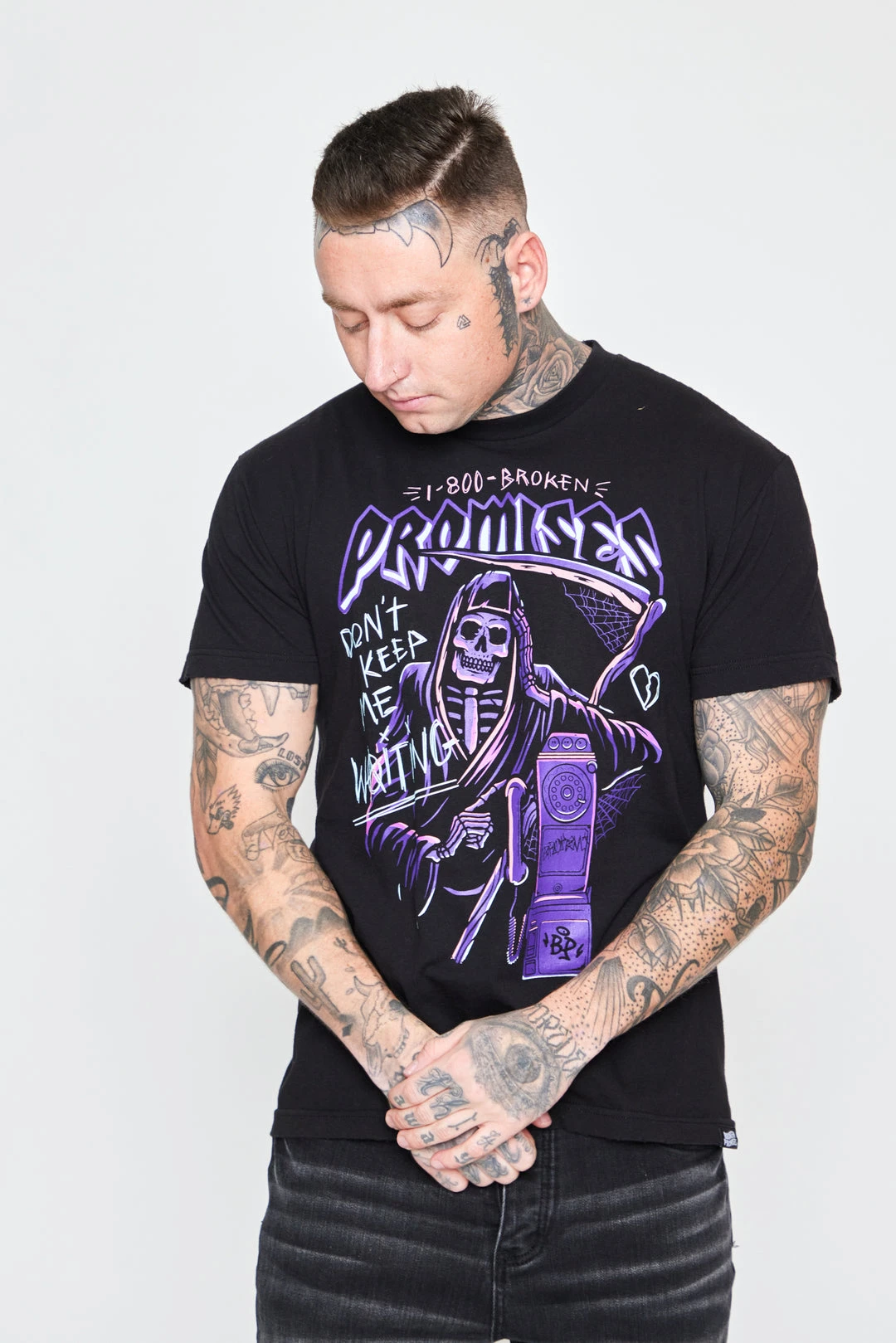 CASH Call Waiting Black Tee