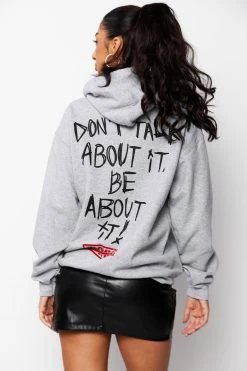 CASH Batwing Hoodie Heather Grey Hoodies