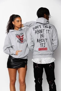 CASH Batwing Hoodie Heather Grey Hoodies