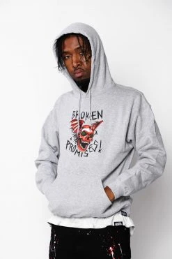CASH Batwing Hoodie Heather Grey Hoodies
