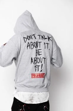 CASH Batwing Hoodie Heather Grey Hoodies