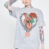 CASH Could Be Different Washed Tee Grey Lava Shirts