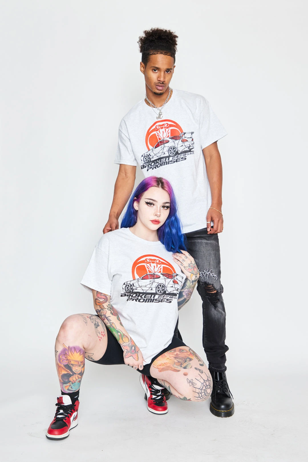 BROKEN PROMISES Drift Run S/S Grey Shirts