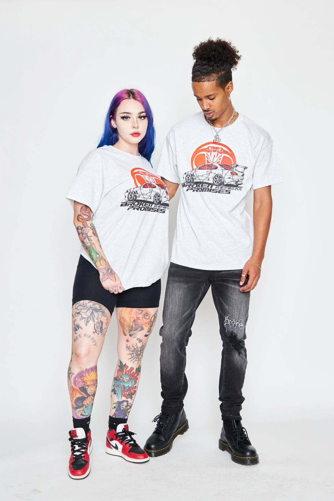 BROKEN PROMISES Drift Run S/S Grey Shirts