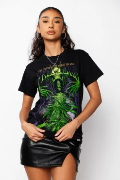 BROKEN PROMISES Grim Reefer Tee Black Shirts