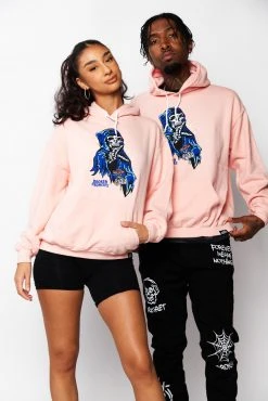CASH Softly Dyed Hoodie Pink Hoodies