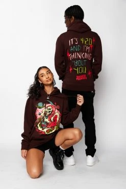 CASH Thinking Bout You Hoodie Chocolate Hoodies