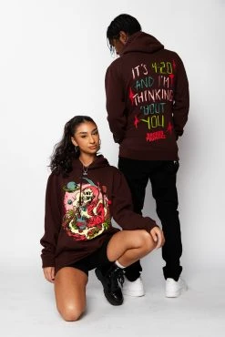 CASH Thinking Bout You Hoodie Chocolate Hoodies