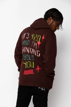 CASH Thinking Bout You Hoodie Chocolate Hoodies
