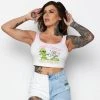 BROKEN PROMISES Grow With Love Crop Tank
