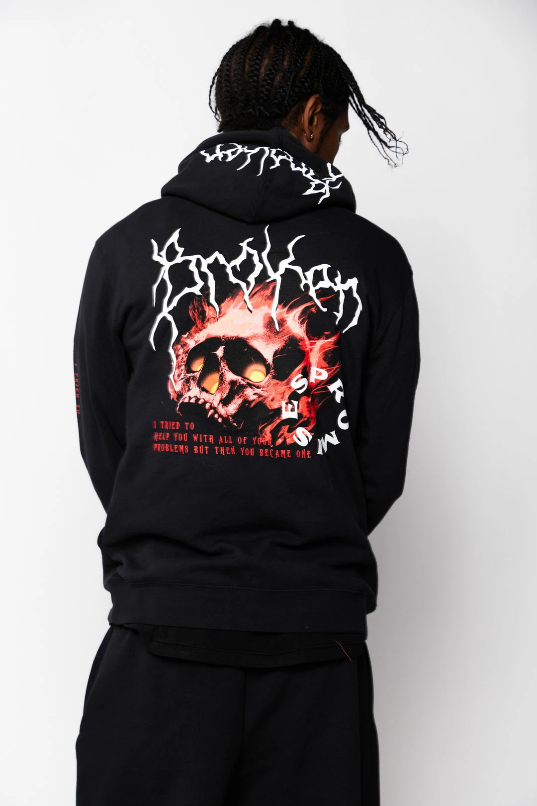 CASH Problems Hoodie Black/Red Hoodies