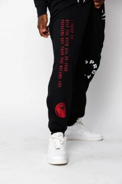 CASH Problems Sweatpant Black/Red