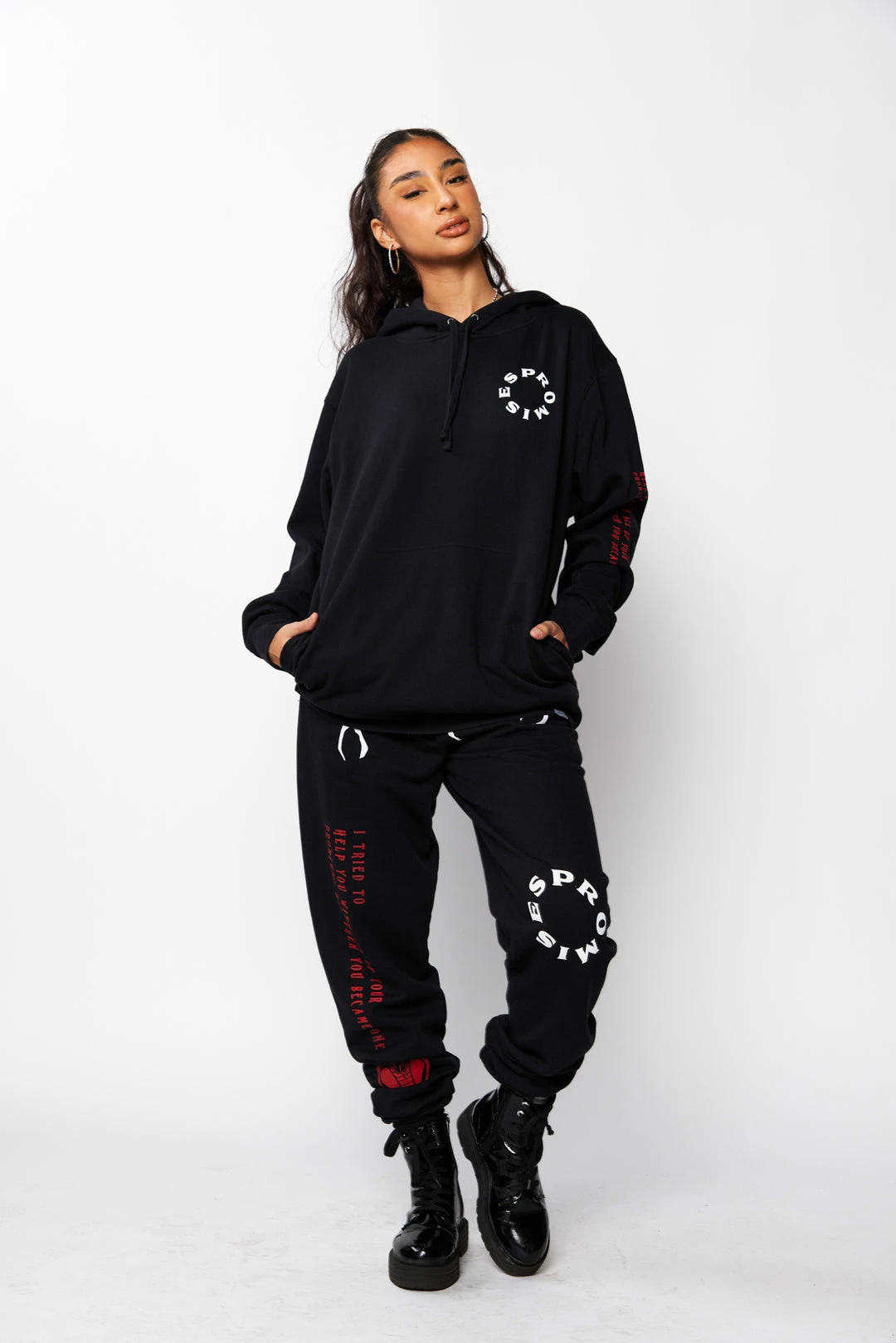 CASH Problems Hoodie Black/Red Hoodies