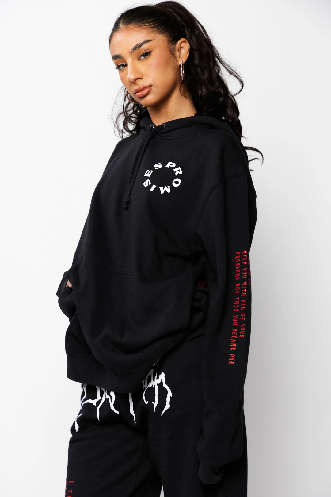 CASH Problems Hoodie Black/Red Hoodies