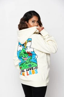 CASH Hoodies BP X Alienlabs Peace And Love Hoodie Natural