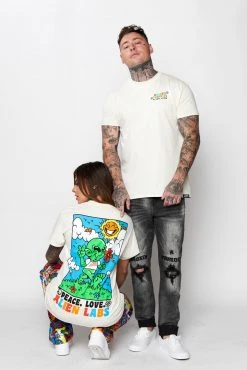 CASH Shirts BP X Alienlabs Peace And Love Tee Natural