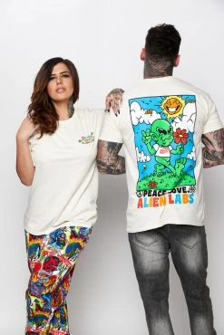 CASH Shirts BP X Alienlabs Peace And Love Tee Natural