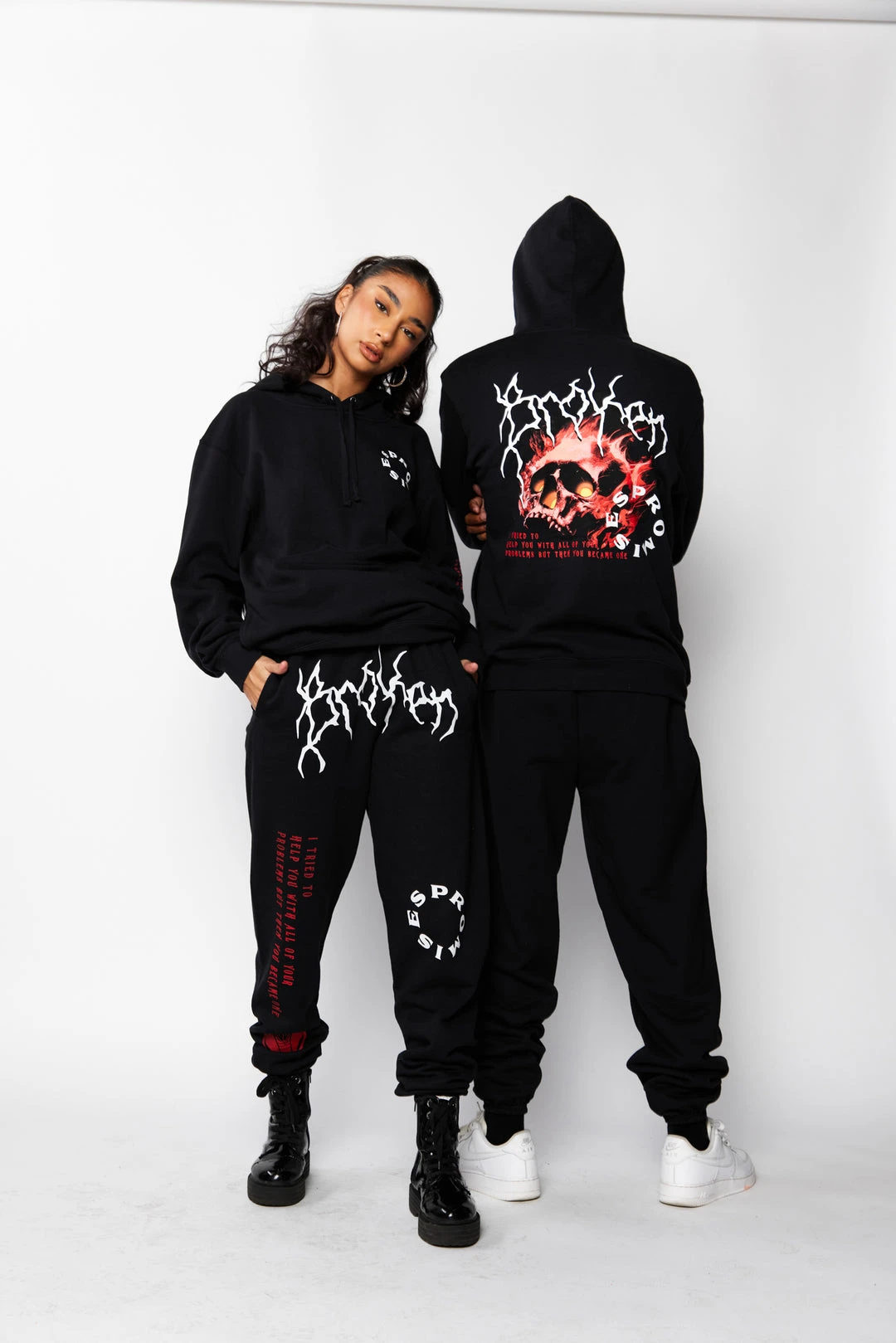 CASH Problems Hoodie Black/Red Hoodies