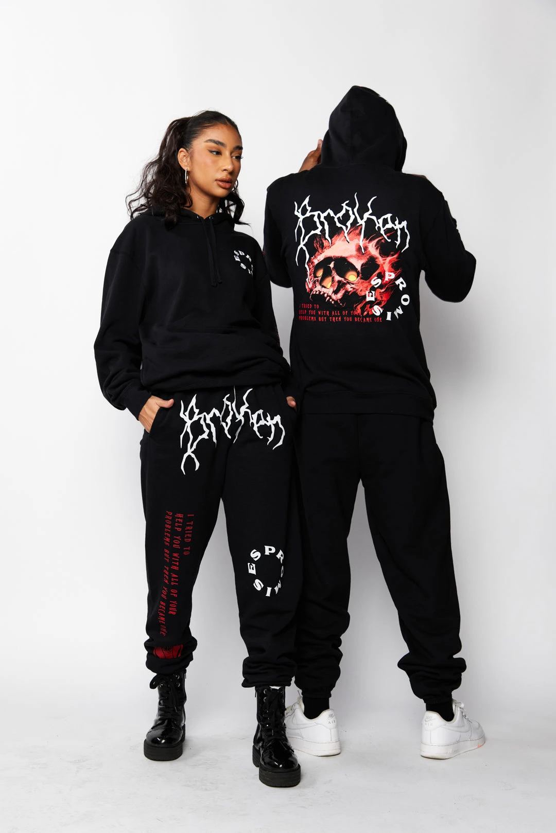 CASH Problems Hoodie Black/Red Hoodies
